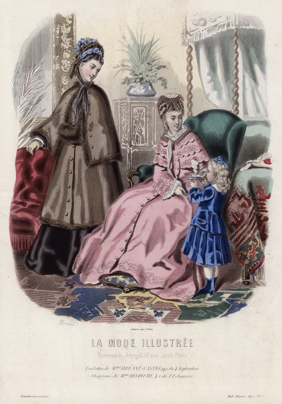 Francuski talerz modowy, koniec XIX wieku autorstwa French School