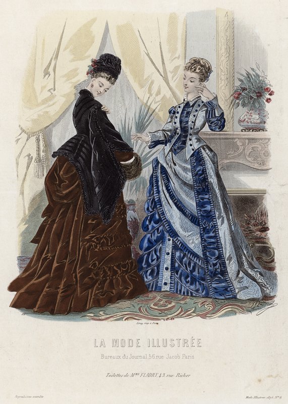 Francuski talerz modowy, koniec XIX wieku autorstwa French School