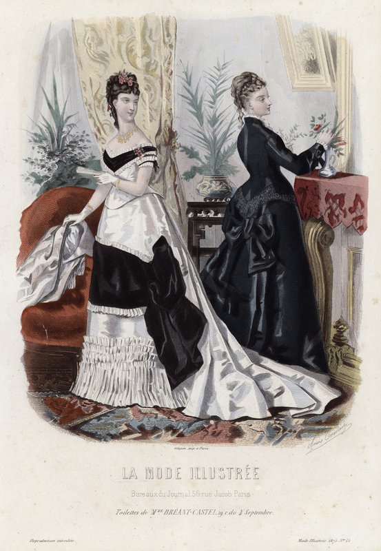 Francuski talerz modowy, koniec XIX wieku autorstwa French School