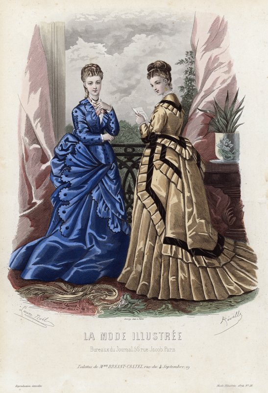 Francuski talerz modowy, koniec XIX wieku autorstwa French School