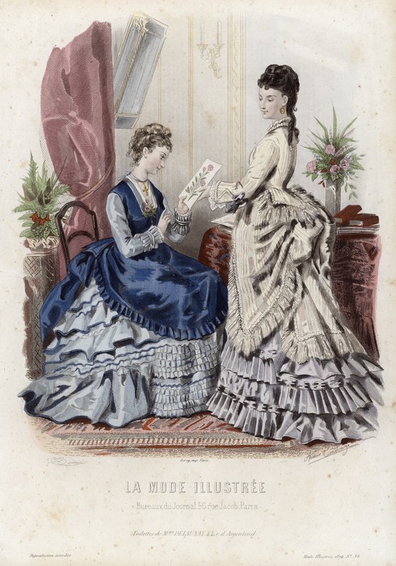 Francuski talerz modowy, koniec XIX wieku autorstwa French School