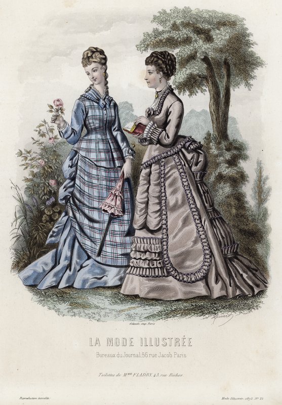 Francuski talerz modowy, koniec XIX wieku autorstwa French School