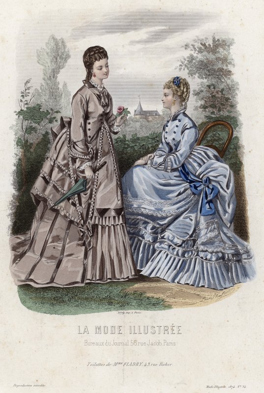 Francuski talerz modowy, koniec XIX wieku autorstwa French School