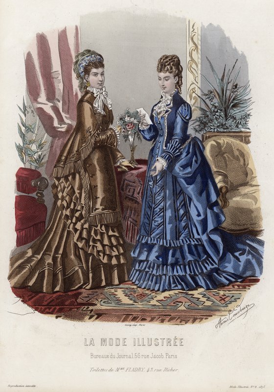 Francuski talerz modowy, koniec XIX wieku autorstwa French School