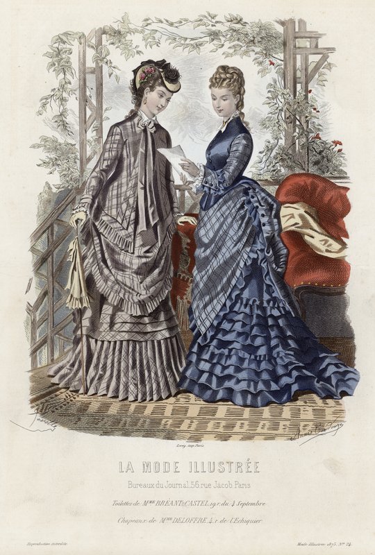 Francuski talerz modowy, koniec XIX wieku autorstwa French School