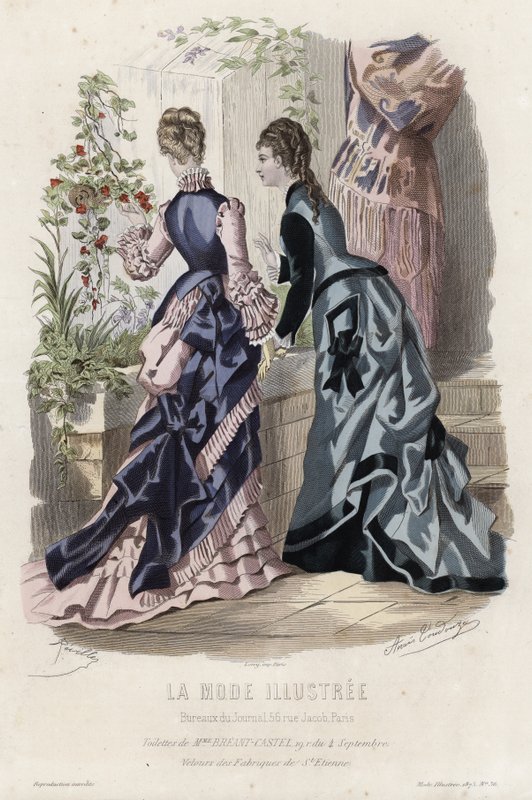 Francuski talerz modowy, koniec XIX wieku autorstwa French School