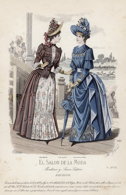 Francuski talerz modowy, koniec XIX wieku autorstwa French School