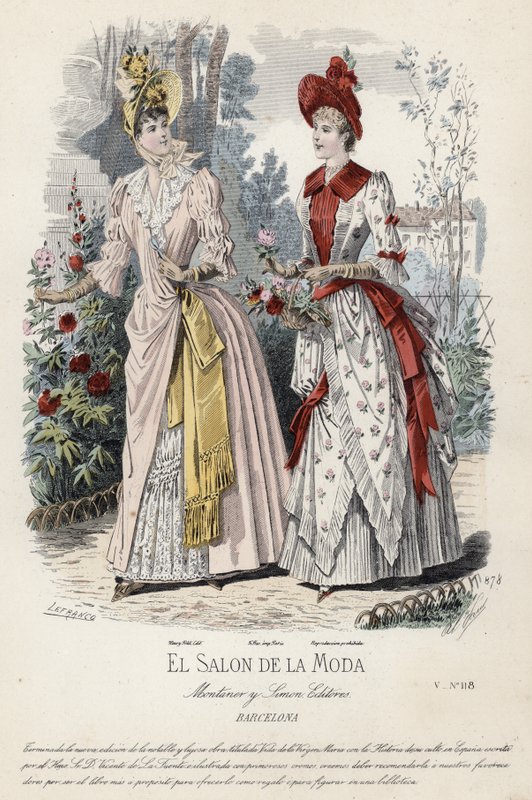 Francuski talerz modowy, koniec XIX wieku autorstwa French School