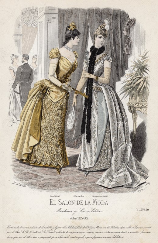 Francuski talerz modowy, koniec XIX wieku autorstwa French School