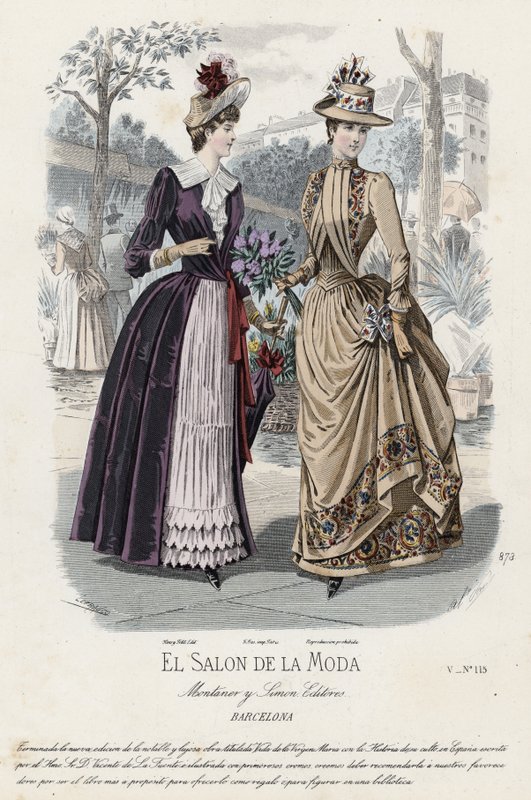 Francuski talerz modowy, koniec XIX wieku autorstwa French School