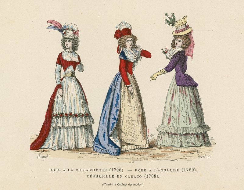 Moda francuska, koniec XVIII wieku autorstwa French School