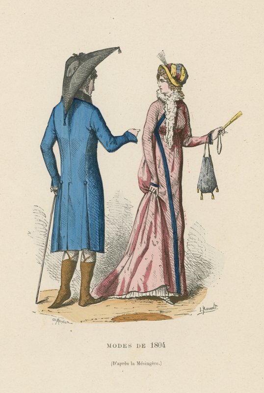 Francuska moda z 1804 r autorstwa French School