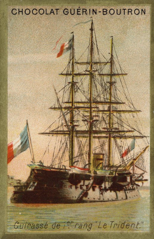 Francuski pancerny trójząb (chromolitho) autorstwa French School