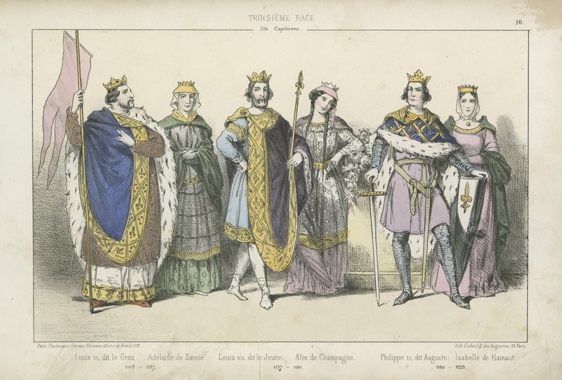 Francuscy królowie i królowe XII i XIII wieku autorstwa French School