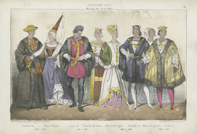 Francuscy królowie i królowe z XV i XVI wieku autorstwa French School