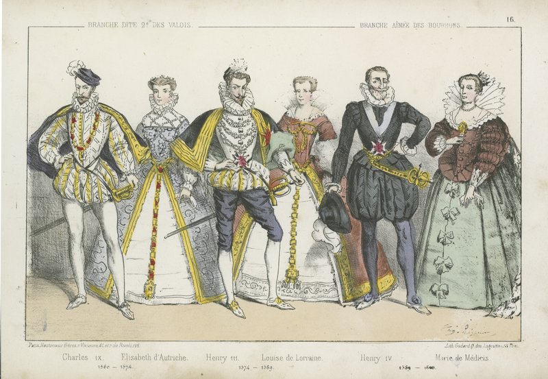 Francuscy królowie i królowe XVI i XVII wieku autorstwa French School