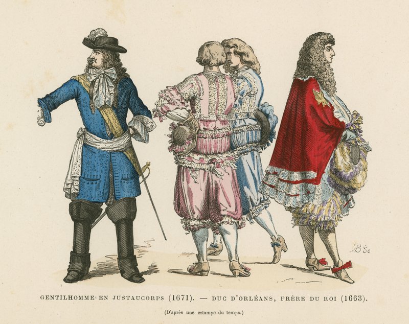 Francuskie kostiumy męskie, XVII wiek autorstwa French School