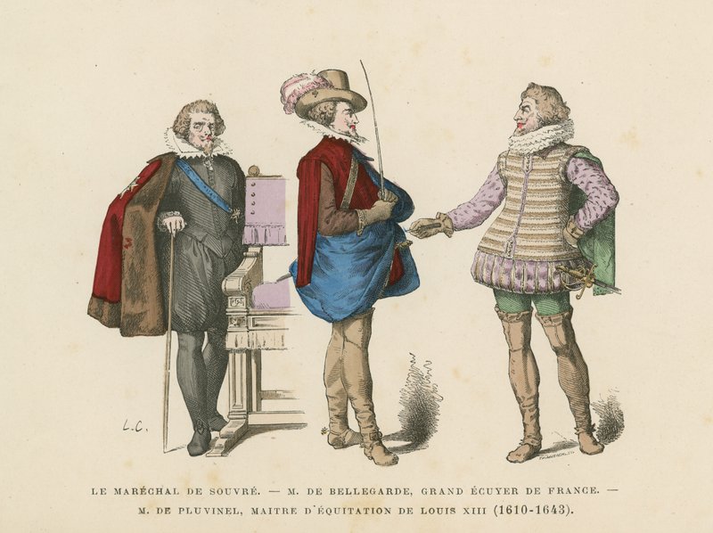 Francuskie kostiumy męskie, XVII wiek autorstwa French School