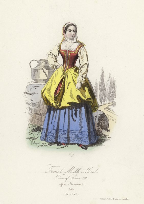 Francuska dojarka czasów Ludwika XIV autorstwa French School
