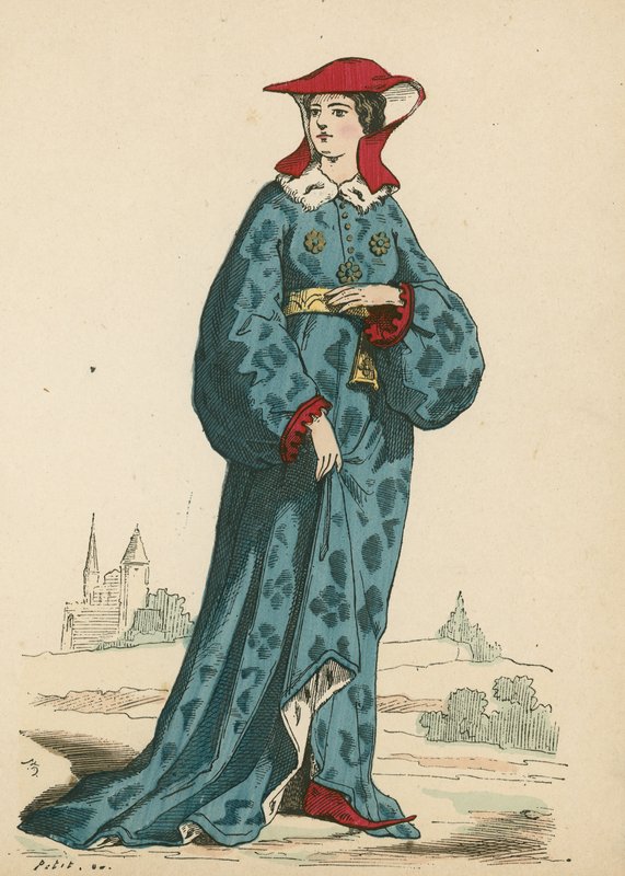 Francuska szlachcianka, 1395 autorstwa French School