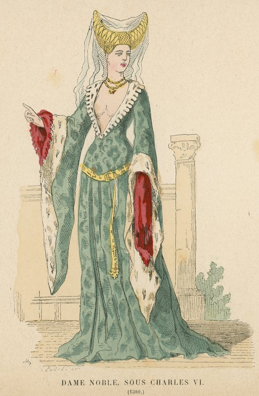 Francuska szlachcianka panowania Karola VI, 1380 autorstwa French School