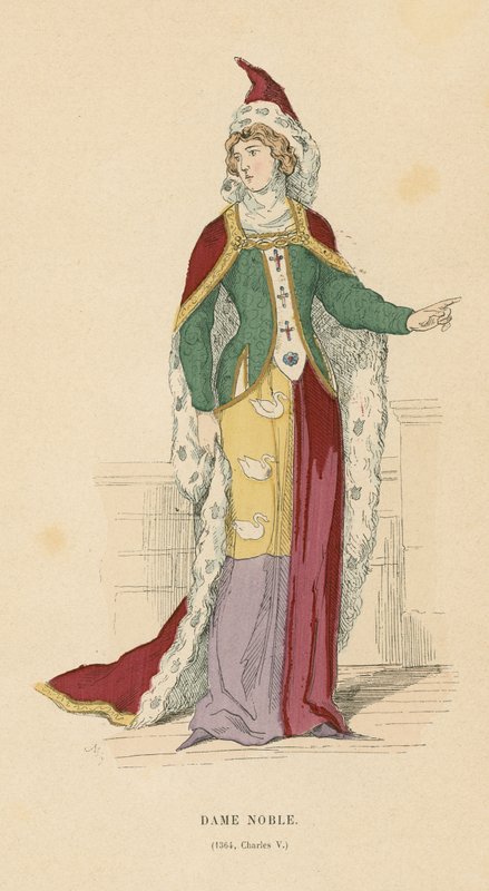 Francuska szlachcianka panowania Karola V, 1364 autorstwa French School