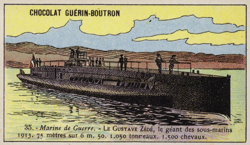 Francuski okręt podwodny Gustave Zede autorstwa French School