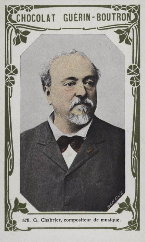G Chabrier, kompozytor muzyki (kolorowe zdjęcie) autorstwa French School