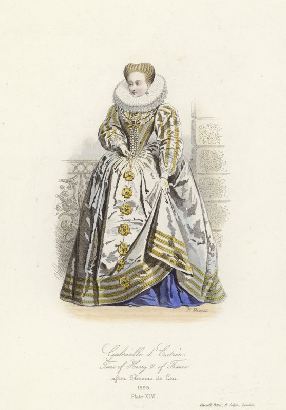 Gabrielle dEstrees, kochanka Henryka IV Francji autorstwa French School