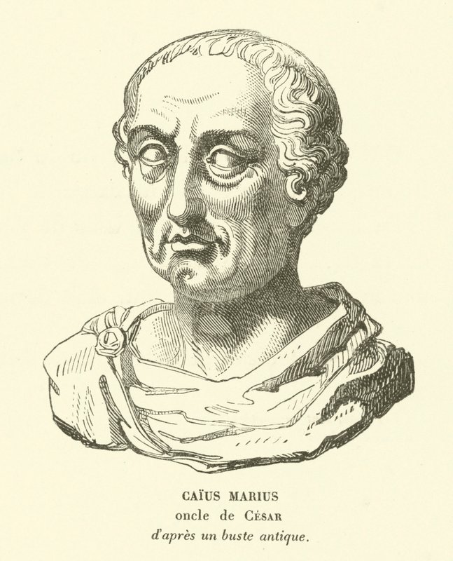 Gajusz Mariusz, wujek Juliusza Cezara (grafika) autorstwa French School