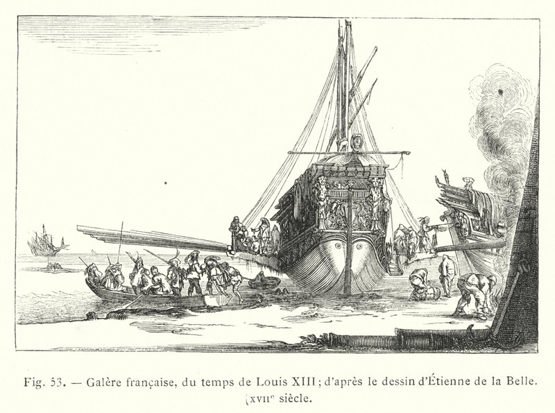 kuchnia francuska z czasów Ludwika XIII; wg rysunku Etienne de la Belle, XVII w. (rycina) autorstwa French School