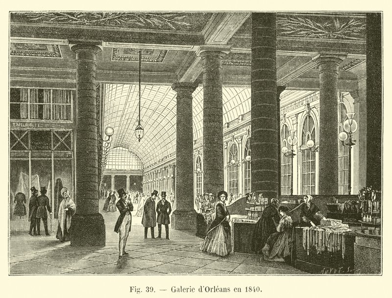Galerie dOrleans w 1840 r. autorstwa French School