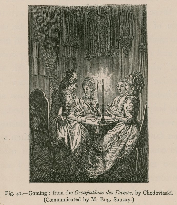 Hazard; z Occupations des Dames autorstwa Chodovieski autorstwa French School