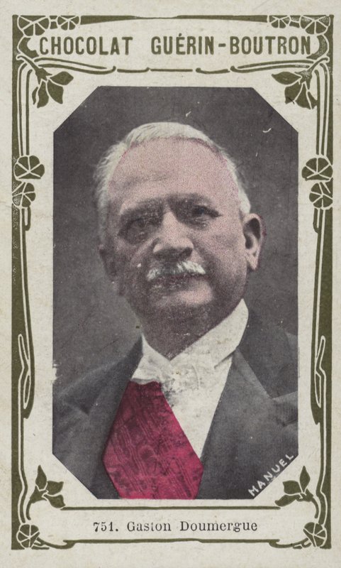 Gaston Doumergue (kolorowe zdjęcie) autorstwa French School