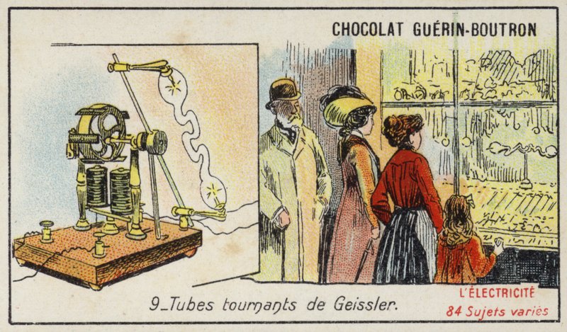 Rurki Geisslera (chromolitho) autorstwa French School