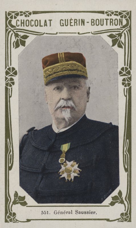 Generał Saussier (kolorowe zdjęcie) autorstwa French School