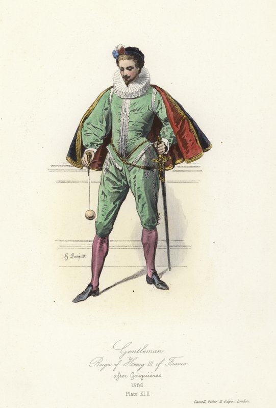 Dżentelmen panowania Henryka III we Francji autorstwa French School