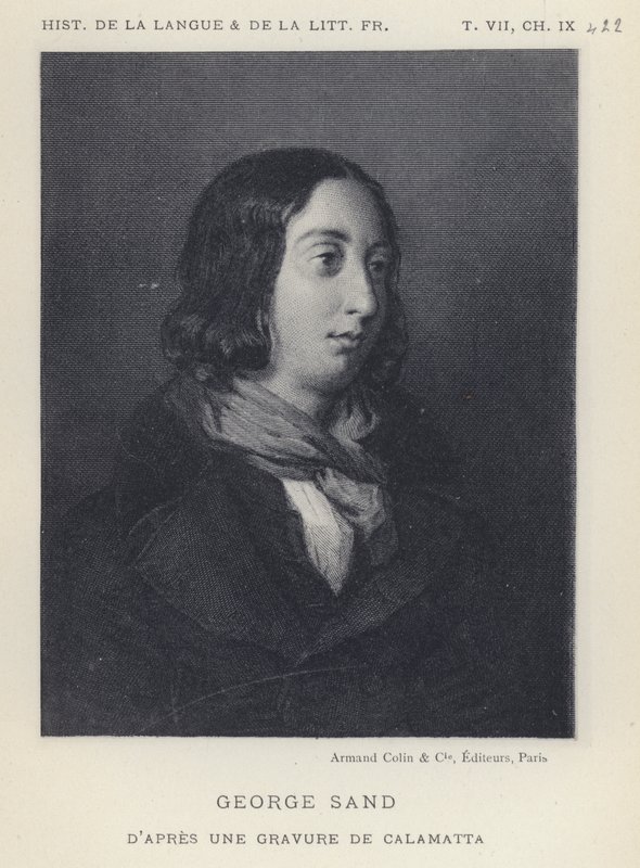 George Sand (lito) autorstwa French School