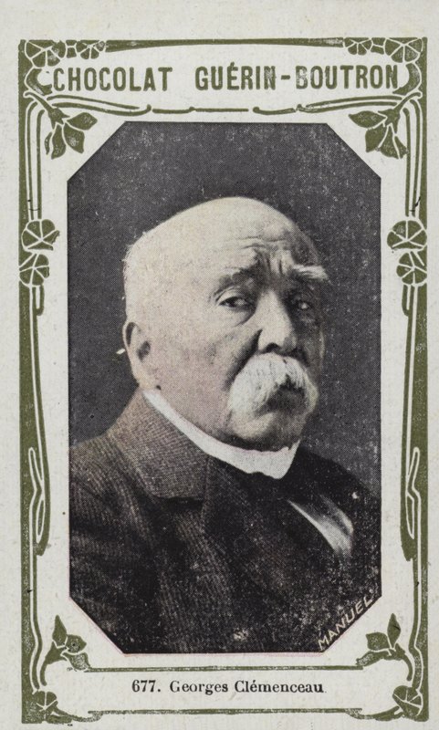 Georges Clemenceau (kolorowe zdjęcie) autorstwa French School