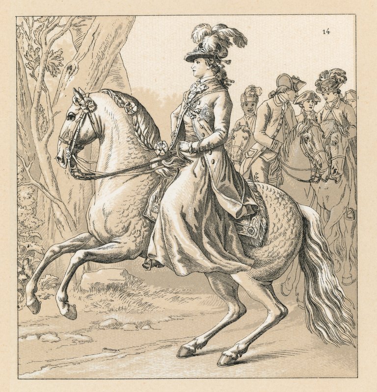 Niemcy XVII-XVIII wiek kostium autorstwa French School