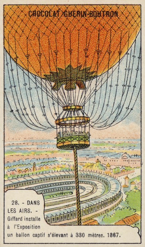 Balon na uwięzi Giffarda na Wystawie Międzynarodowej, Paryż, 1867 autorstwa French School