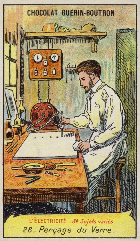 Wiercenie w szkle (chromolitho) autorstwa French School