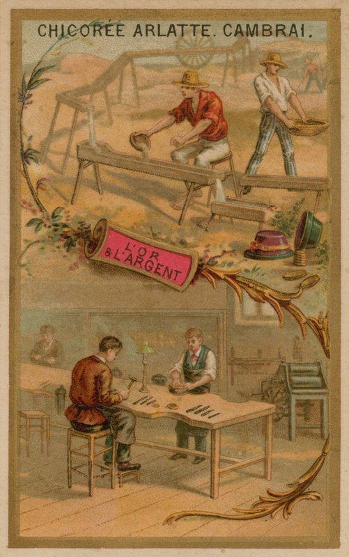 Przemysł złota i srebra autorstwa French School