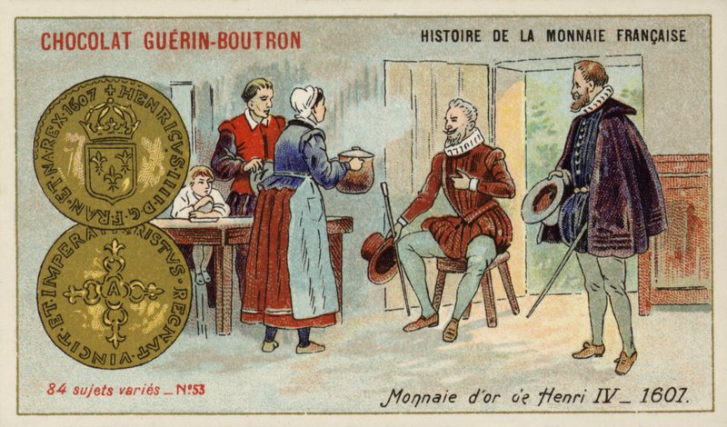 Złote monety Henryka IV, 1607 autorstwa French School