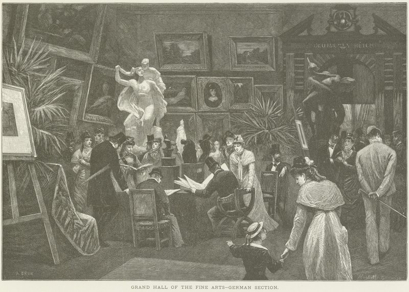 Wielka Sala Sztuk Pięknych autorstwa French School