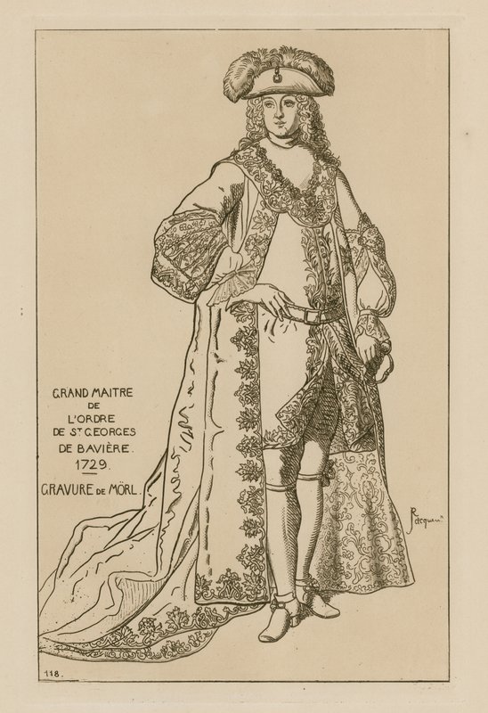 Wielki Mistrz Orderu św. Jerzego Bawarskiego, 1729 autorstwa French School