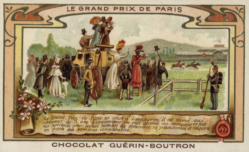 Wyścigi konne Grand Prix Paryża, Longchamps (chromolitho) autorstwa French School
