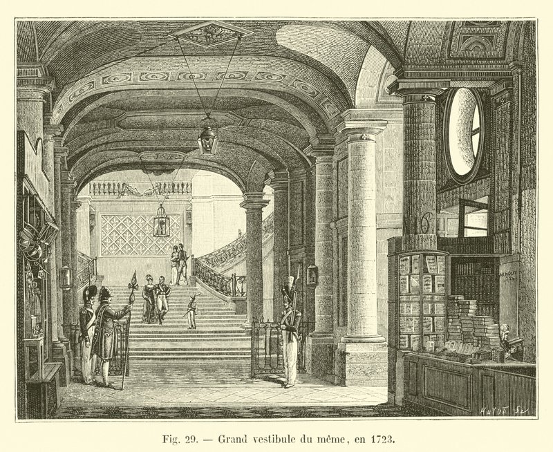 Duży przedsionek memu, 1723 autorstwa French School