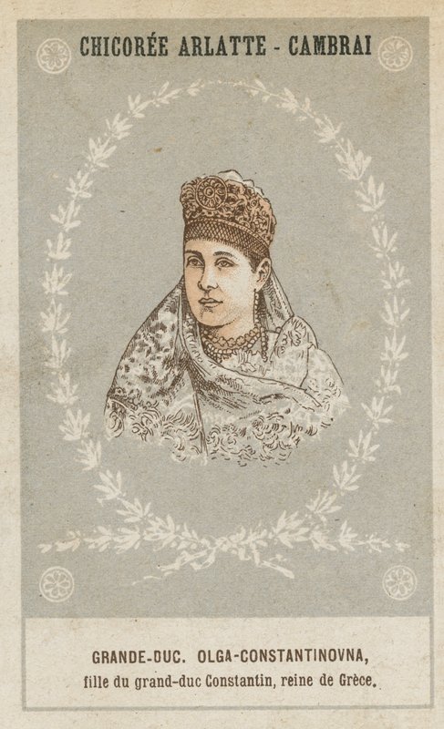 Wielki Książę Olga-Konstantinowna, córka Wielkiego Księcia Konstantyna, królowej Grecji autorstwa French School