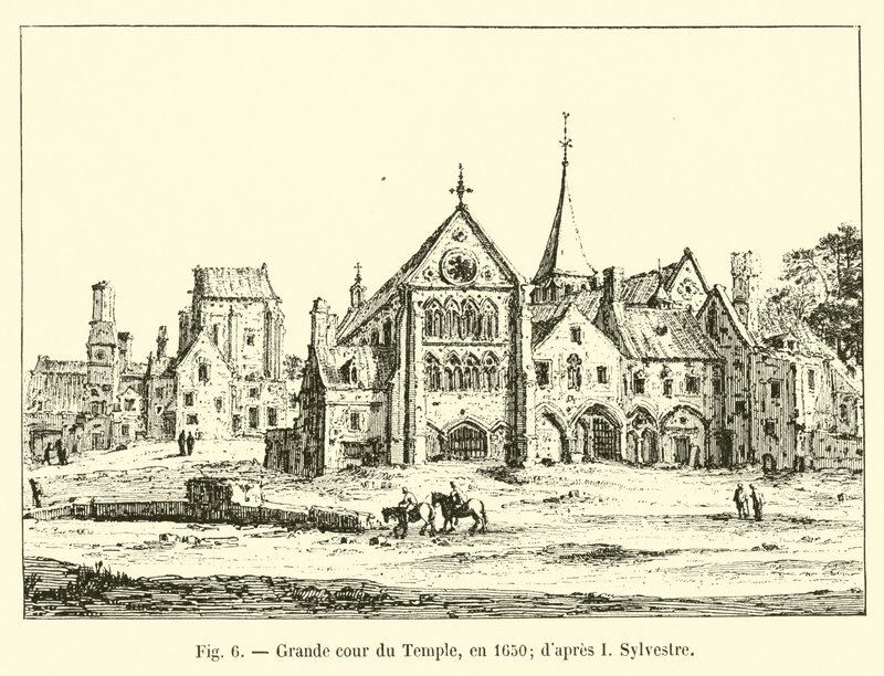 Wielki Dziedziniec Świątyni, w 1650 r.; po I Sylwestrze autorstwa French School